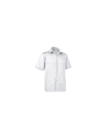 Ανδρικό κοντομάνικο πουκάμισο με επωμίδες - SSL Vigilant Λευκό